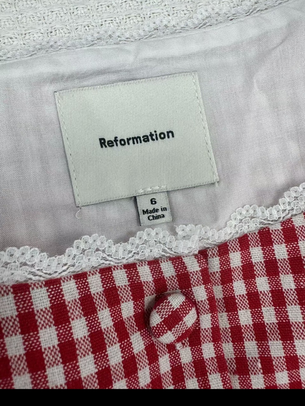 Reformation Amela Linen Top, US2 4 6 - Picture 8 of 10